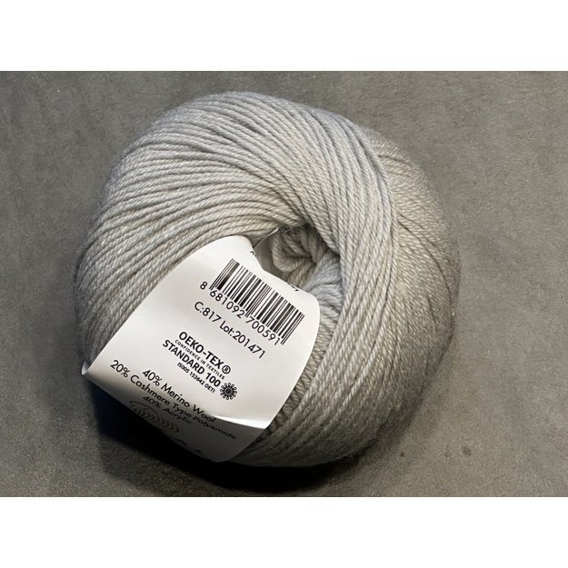 BABY WOOL Gazzal- 40% acrylic, 20% cashmere PA, 40% lana merino, 50gr/ 175m, Nr 817