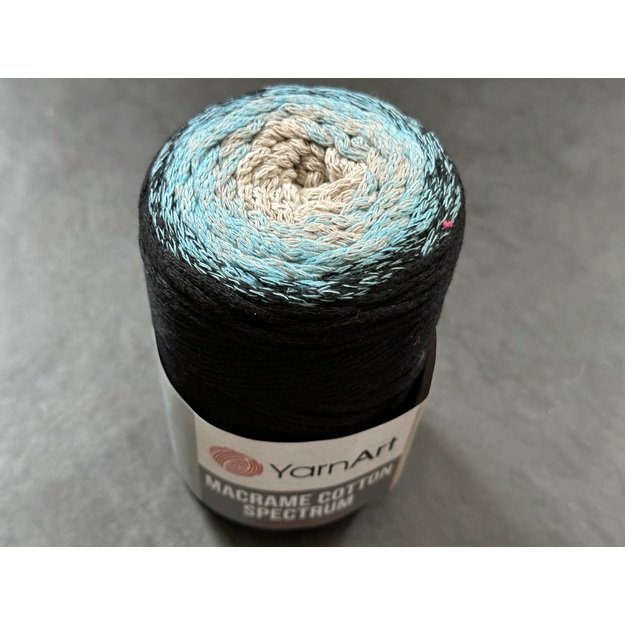 MACRAME COTTON SPECTRUM YarnArt- 80% cotton, 20% polyester, 250gr/ 225m, Nr 1310