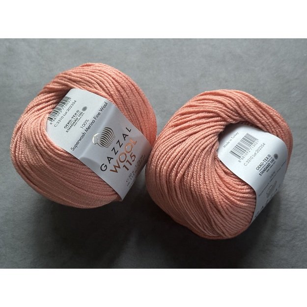 WOOL 115 Gazzal- 100% superwash merino fine wool, 50gr/ 115m, Nr. 3310