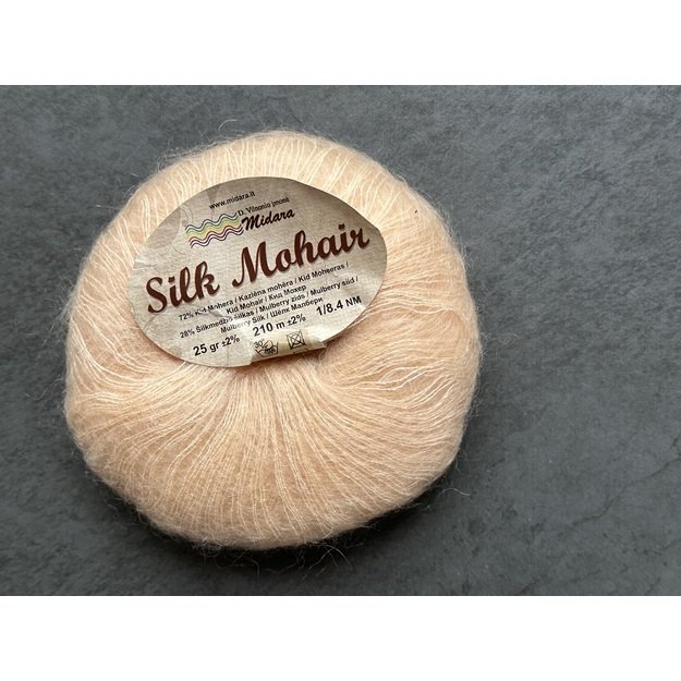 SILK MOHAIR- 72% Kid Mohair, 28% Mulberry Silk, 25gr/ 210m, Nr S-214
