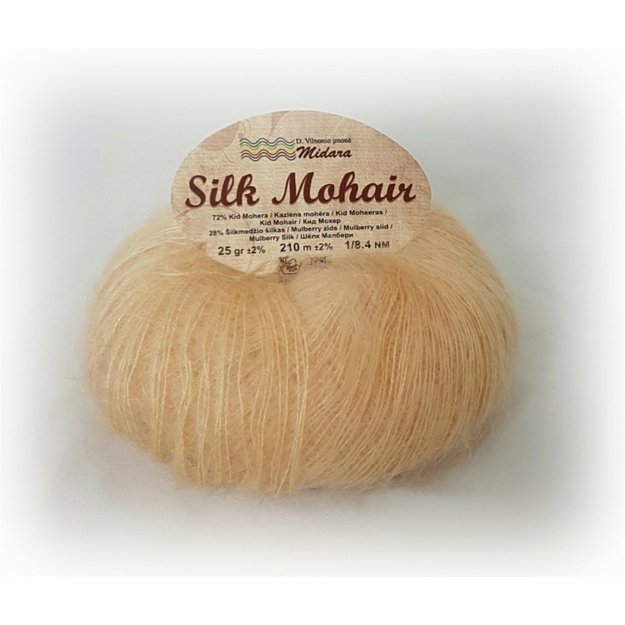 SILK MOHAIR- 72% Kid Mohair, 28% Mulberry Silk, 25gr/ 210m, Nr S-214