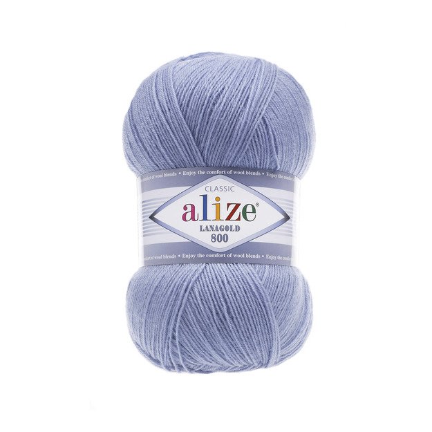 LANAGOLD 800 Alize- 51% acrylic, 49% wool, 100gr/ 800m, Nr 40