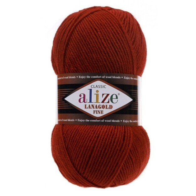 LANAGOLD FINE Alize- 51% acrylic, 49% wool, 100gr/ 390m, Nr 36