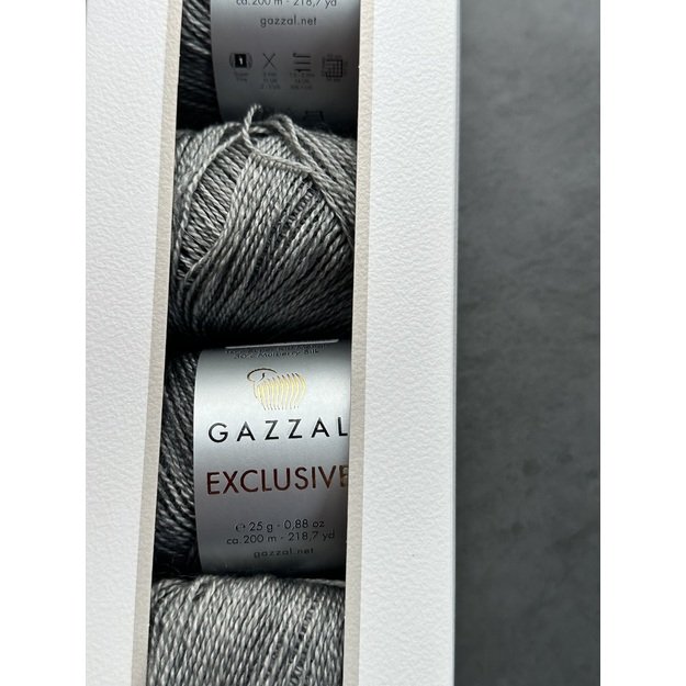 EXCLUSIVE Gazzal- 60% superwash merino fine, 10% super kid mohair, 30% mulberry silk, 25gr/ 200m, Nr 9908