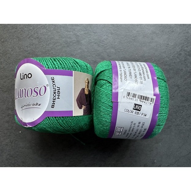 LINO Lanoso- 50% Keten/ linen, 50% viscose, 50gr/ 175m, Nr 920