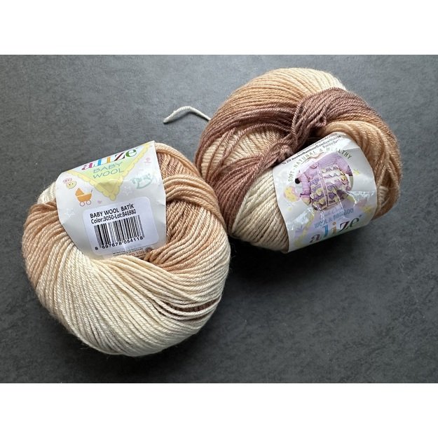 BABY WOOL Alize- 40% Wool, 40% Acrylic, 20% Bamboo, 50gr/ 175m, Nr 3050