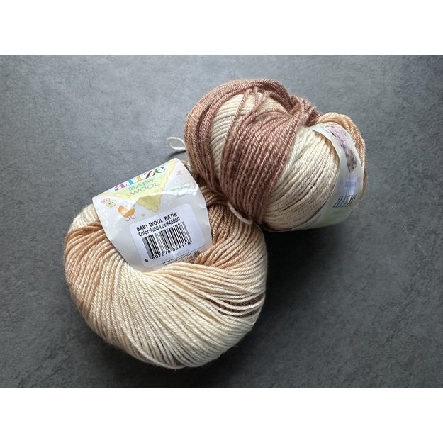 BABY WOOL Alize- 40% Wool, 40% Acrylic, 20% Bamboo, 50gr/ 175m, Nr 3050