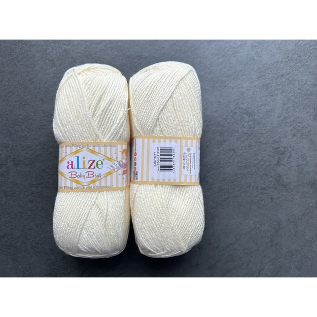 BABY BEST Alize- 90% Acrylic Anti- Pilling, 10% Bamboo, 100gr/ 240m, Nr 62