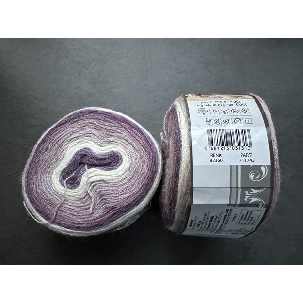 ANGORA LUKS Color Nako- 5% moher, 15% wool, 80% premium akrilik, 150 gr/ 810m, Nr 82360