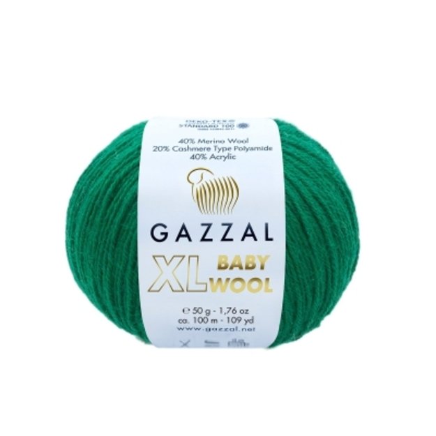 BABY WOOL XL Gazzal - 40% Acrylic,  20% Cashmere PA , 40% Lana Merino, 50 gr/ 100m, Nr 814