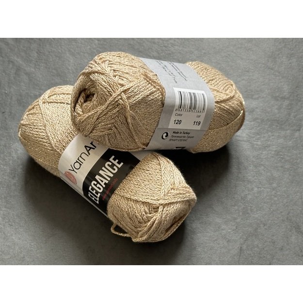 ELEGANCE YarnArt- 88% Cotton, 12% Metallic, 50gr/ 130m, Nr 120
