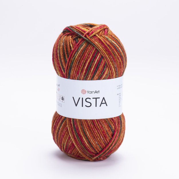 VISTA YarnArt - 25% wool,  75% acrylic, 100gr/ 280m Nr 9204