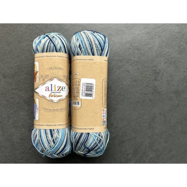 ARTISAN Superwash Alize- 75% SW Wool, 25% Polyamide, 100gr/ 420m, Nr 9016