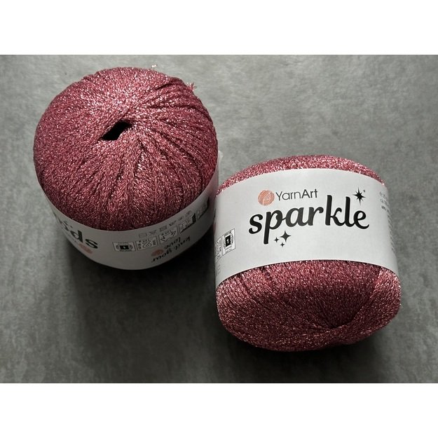 SPARKLE- 60% Metallic polyester, 40% polyamide, 25gr/ 160 m, Nr 1336