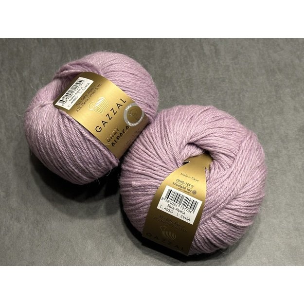 BABY ALPACA Gazzal- 45% Superwash Merino fine, 55% Baby alpaca, 50gr/ 160, Nr 46025