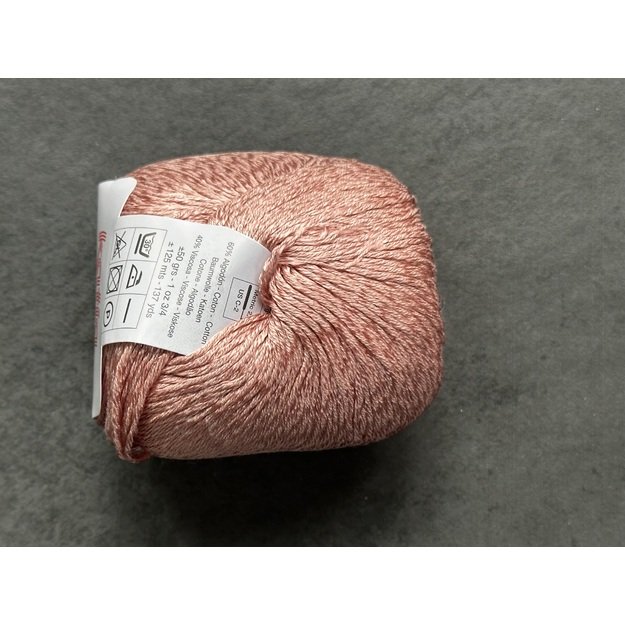 BRISA- 60% mercerized Cotton, 40% viscose, 50gr/ 125m, Nr 40