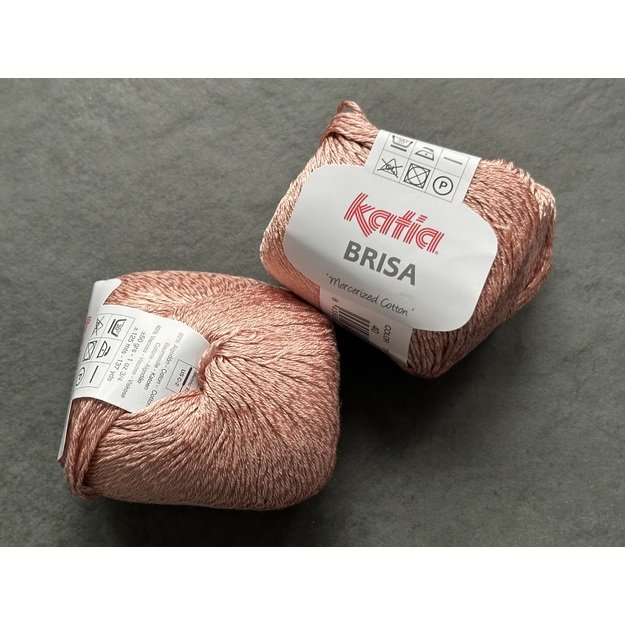 BRISA- 60% mercerized Cotton, 40% viscose, 50gr/ 125m, Nr 40