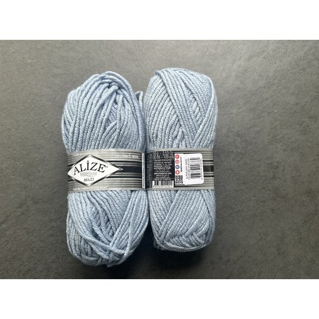 SUPERLANA MAXI Alize- 25% Wool , 75% Acrylic- 100 gr / 100 m, Nr 480 1