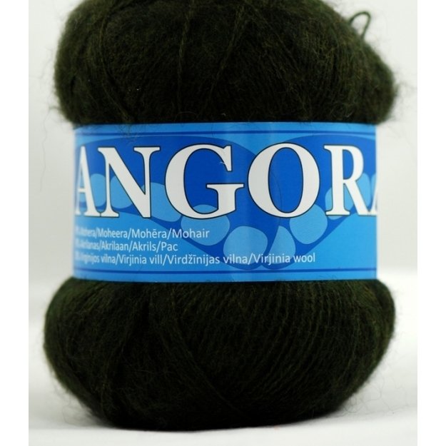 Angora2- 50% Mohair (moheris), 30% Acrylic ( akrilanas), 20% Virgin wool (jauna vilna), 100gr/ 750m, Nr 400