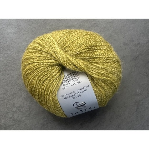 EXCLUSIVE Gazzal- 60% superwash merino fine, 10% super kid mohair, 30% mulberry silk, 25gr/ 200m, Nr 9927 1