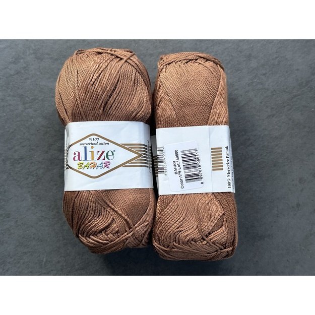 BAHAR Alize- 100% Cotton Mercerized (merserizuota medvilnė), 100gr/ 260m, Nr 179 1