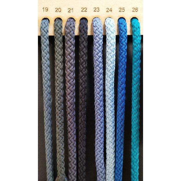 Virvelė megzta, poliesterinė, su užpildu, 5,5-6,0 mm - Nr 21