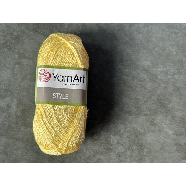 STYLE YarnArt- 67% medvilnė, 33% viskozė, 50 gr/ 185m, Nr 656