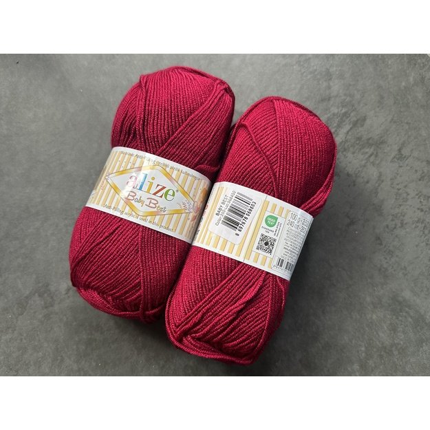 BABY BEST Alize- 90% Acrylic Anti- Pilling, 10% Bamboo, 100gr/ 240m, Nr 390