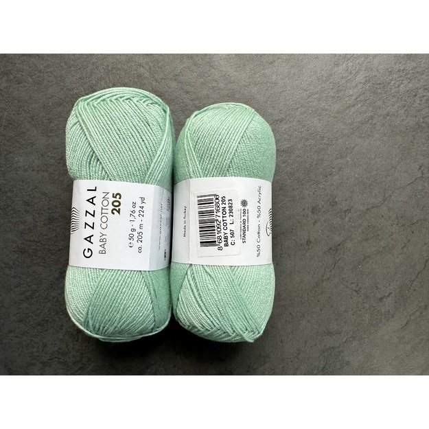 BABY COTTON 205 Gazzal- 50% cotton, 50% acrylic, 50 gr/ 205m, Nr 507