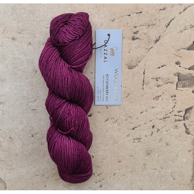 WOOL STAR Gazzal- 100% Superwash Merino Fine Wool, 100 gr/ 350m, Nr 3825