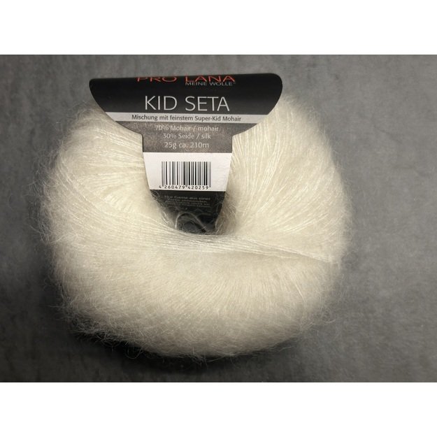 KID SETA Pro Lana- 70% Mohair, 30% silk, 25gr/ 210m, Nr 01