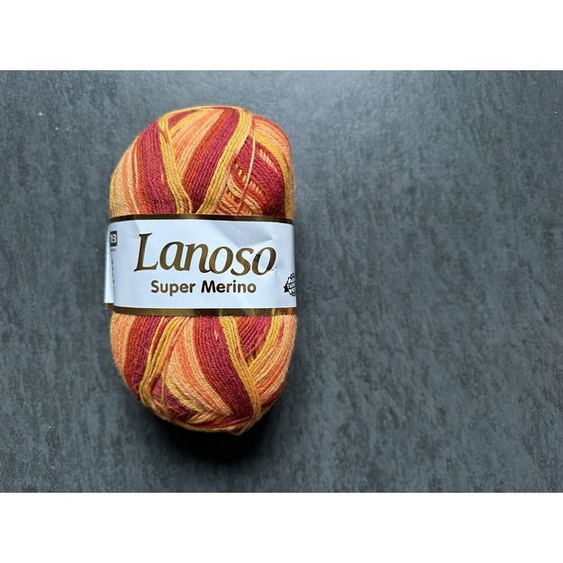 SUPER MERINO Lanoso- 75% Superwash merino, 25% polyamide, 100gr/ 400m, Nr 609
