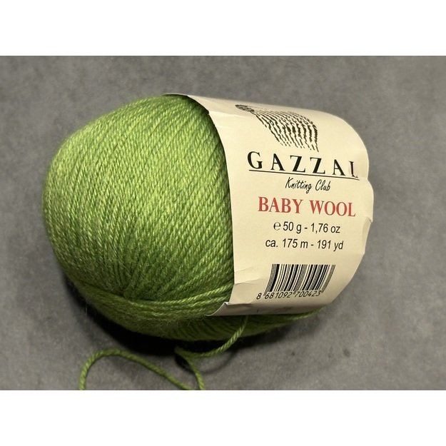 BABY WOOL Gazzal- 40% acrylic, 20% cashmere PA, 40% lana merino, 50gr/ 175m, Nr 838