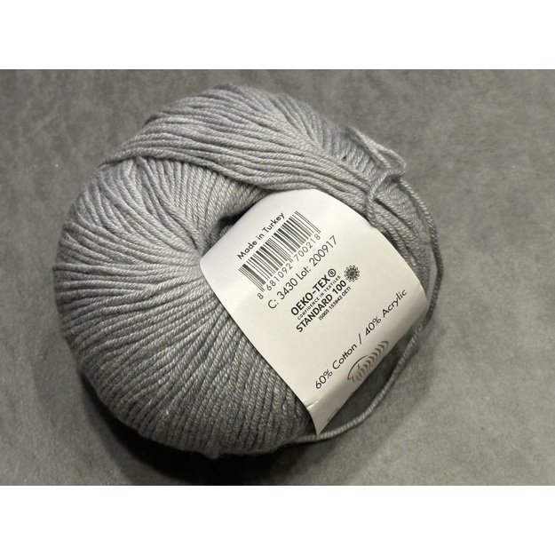 BABY COTTON Gazzal- 60% cotton, 40% acrylic, 50gr/ 165m, Nr 3430