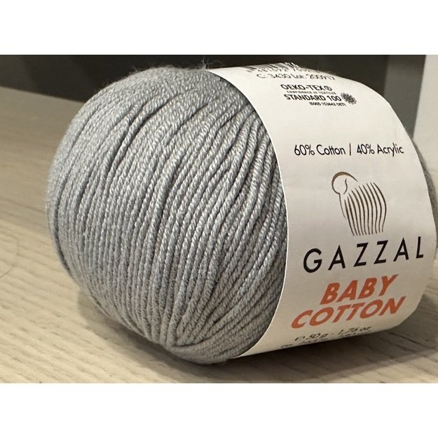 BABY COTTON Gazzal- 60% cotton, 40% acrylic, 50gr/ 165m, Nr 3430