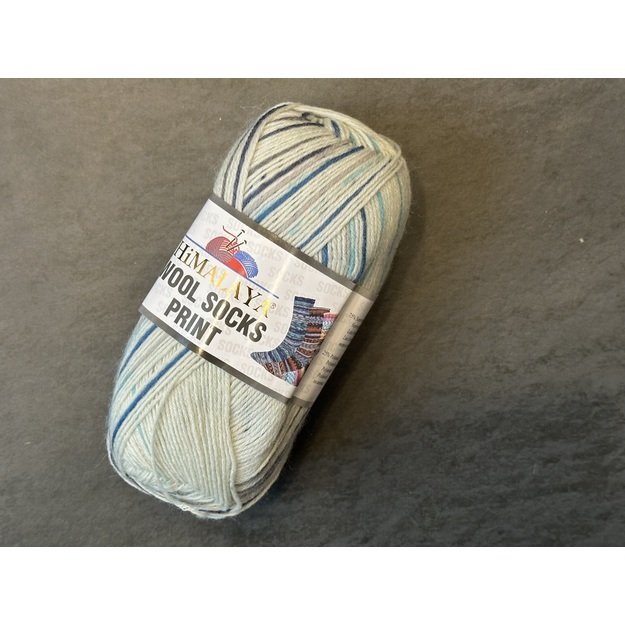 HIMALAYA WOOL SOCKS PRINT- 75% superwash merino, 25% polyamide, 100gr/ 400m, Nr S-61-07