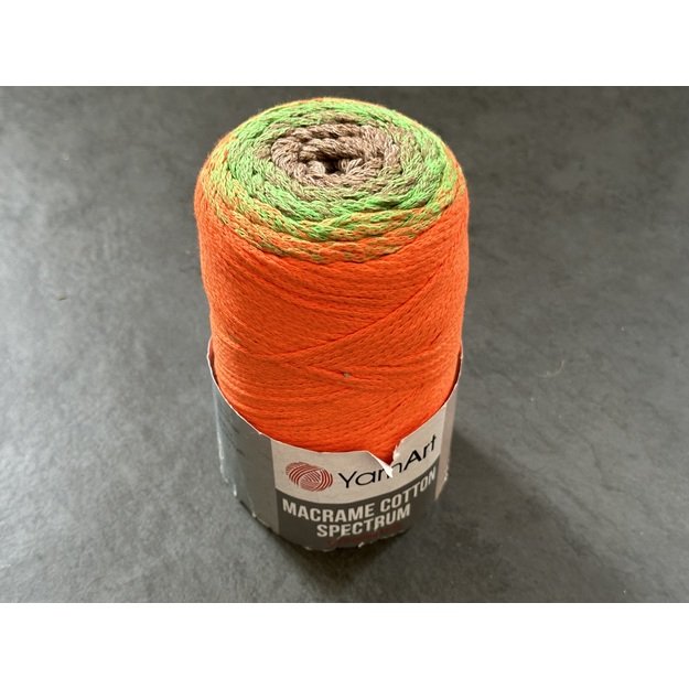 MACRAME COTTON SPECTRUM YarnArt- 80% cotton, 20% polyester, 250gr/ 225m, Nr 1321