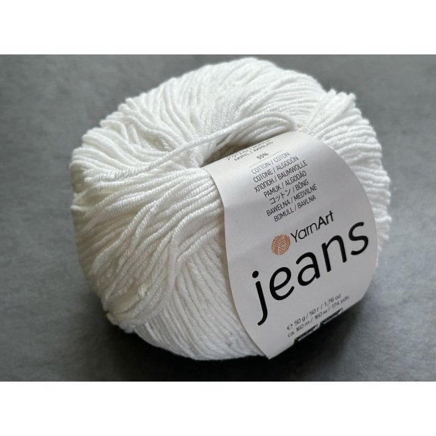 JEANS YarnArt- 55% cotton, 45% PAC, 50gr/ 160m, Nr 01