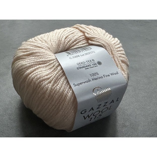 WOOL 115 Gazzal- 100% superwash merino fine wool, 50gr/ 115m, Nr. 3308