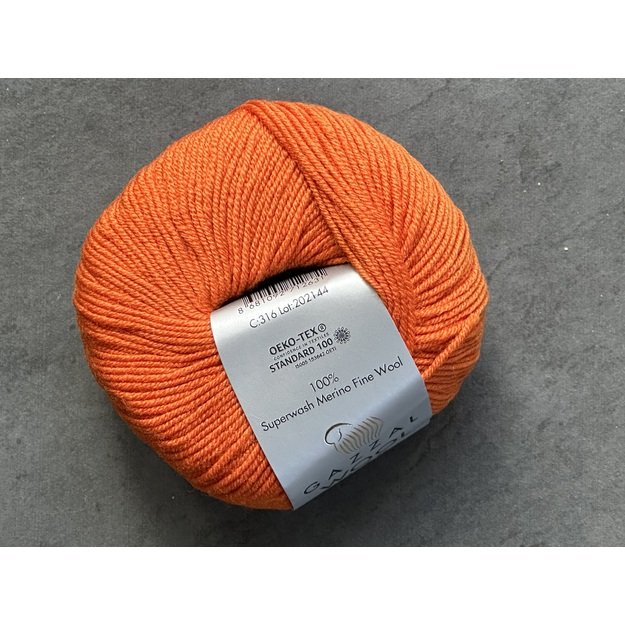WOOL 175 Gazzal- 100% superwash merino fine wool, 50gr/ 175m, Nr. 316