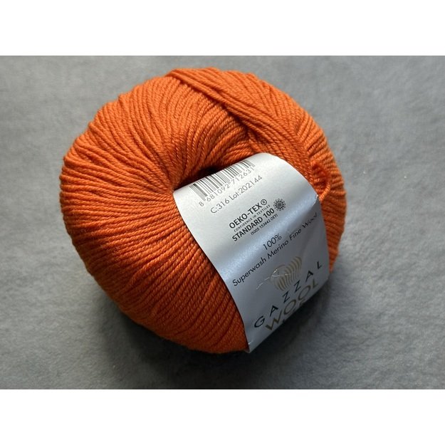 WOOL 175 Gazzal- 100% superwash merino fine wool, 50gr/ 175m, Nr. 316