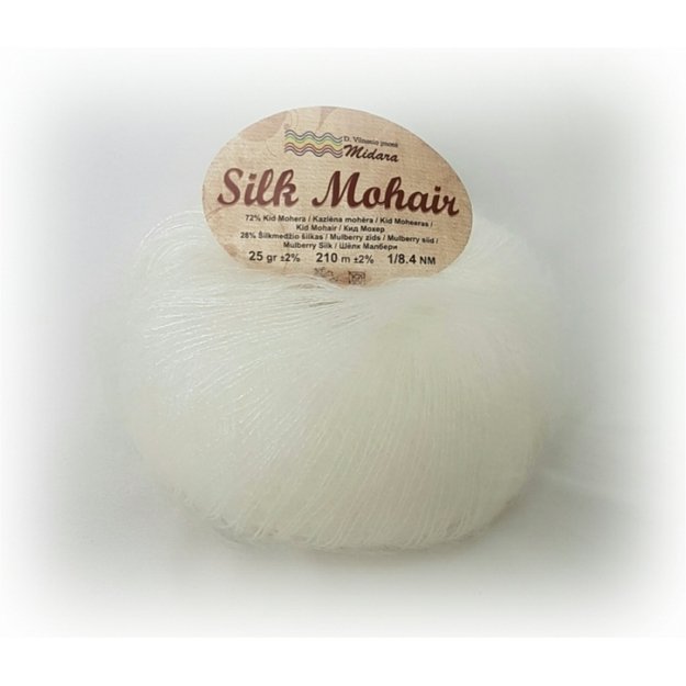 SILK MOHAIR- 72% Kid Mohair, 28% Mulberry Silk, 25gr/ 210m, Nr 010