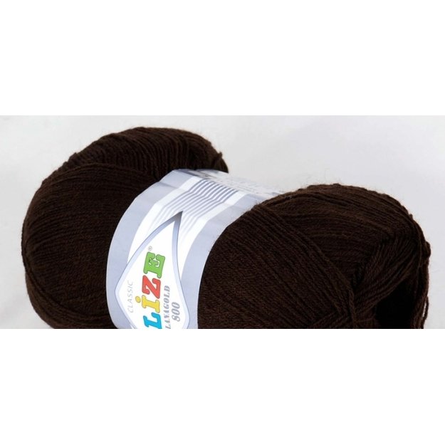 LANAGOLD 800 Alize- 51% acrylic, 49% wool, 100gr/ 800m, Nr 26