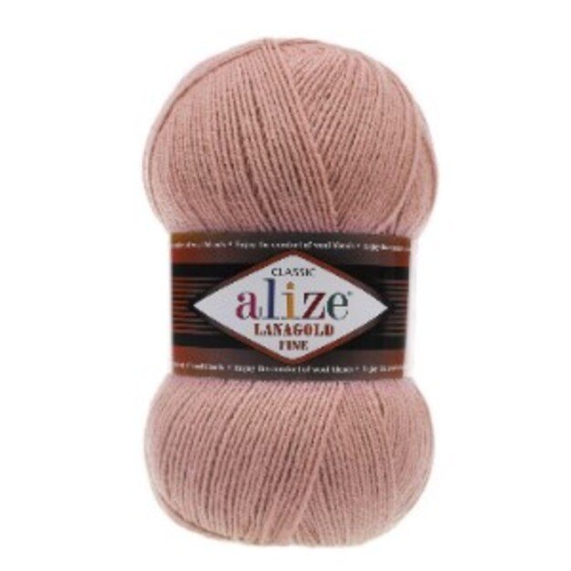 LANAGOLD FINE Alize- 51% acrylic, 49% wool, 100gr/ 390m, Nr 173