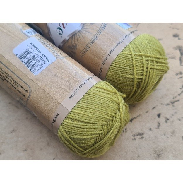 ARTISAN Superwash Alize- 75% SW Wool, 25% Polyamide, 100gr/ 420m, Nr 11