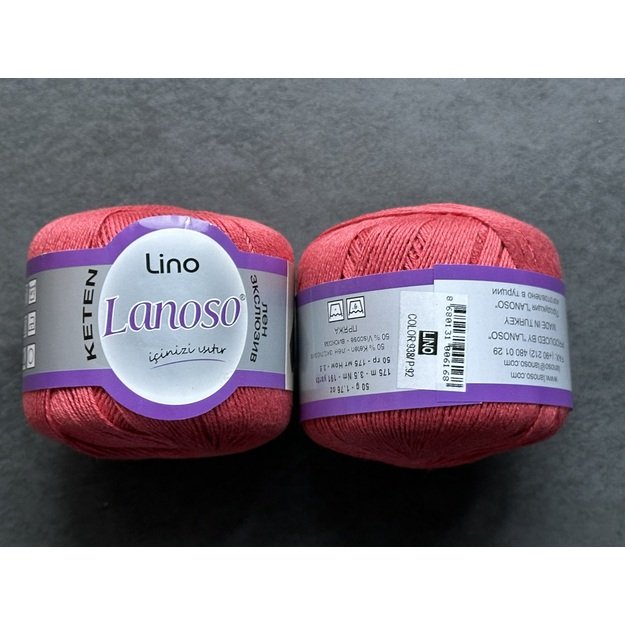 LINO Lanoso- 50% Keten/ linen, 50% viscose, 50gr/ 175m, Nr 938