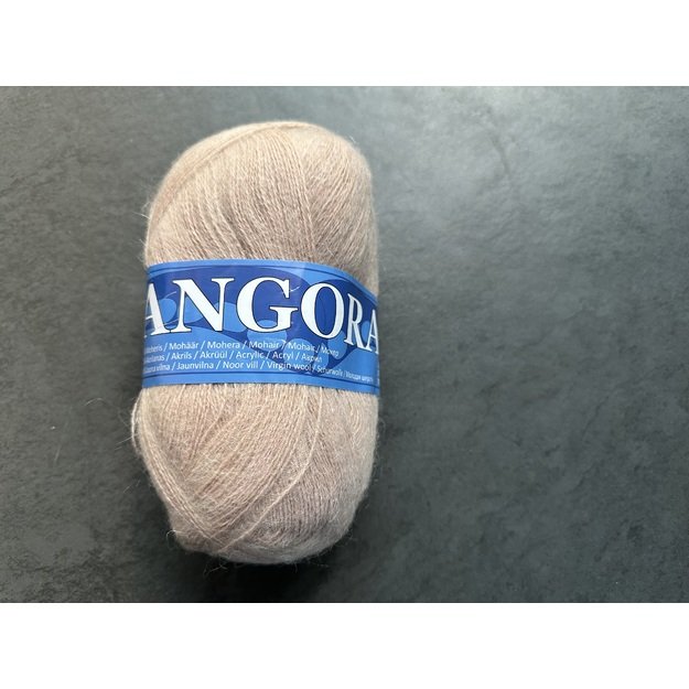 Angora2- 50% Mohair (moheris), 30% Acrylic ( akrilanas), 20% Virgin wool (jauna vilna), 100gr/ 750m, Nr 777