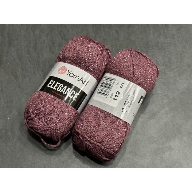 ELEGANCE YarnArt- 88% Cotton, 12% Metallic, 50gr/ 130m, Nr 112