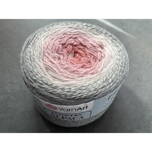 ALPACA FLOWERS Yarn Art- 20% Alpaca, 80% Acrylic, 250gr/ 940m, Nr 406