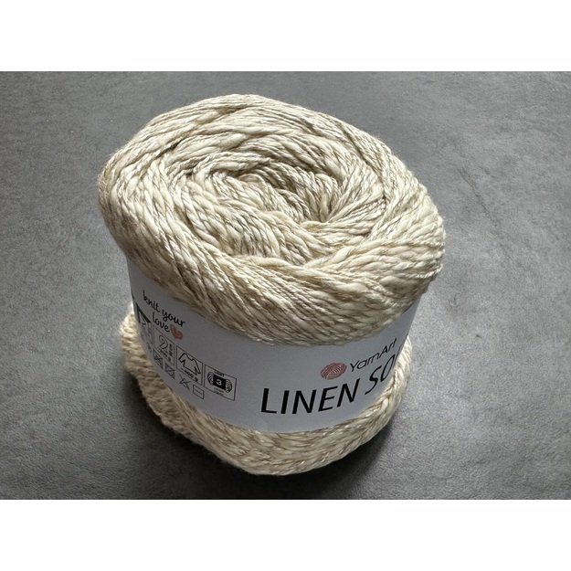 LINEN SOFT YarnArt- 30% Linen, 36% viscose, 34% cotton, 100gr/ 272m, Nr 7302